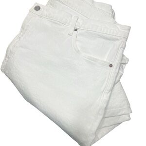 Women’s 20 Abercrombie & Fitch WHITE Jeans 35x20L - 90s High Rise - Straight Leg